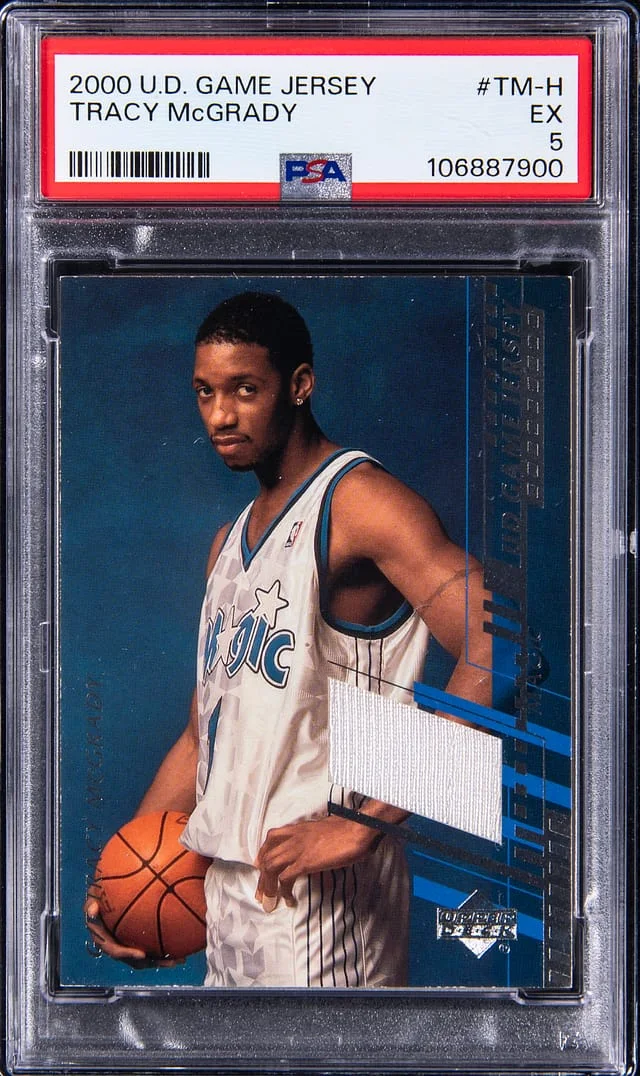 2000-01 Upper Deck Game Jersey Tracy McGrady Game-Used #TM-H card image