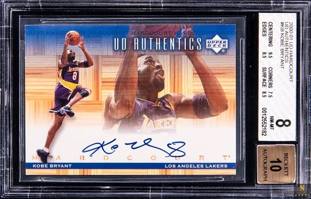 2000-01 Upper Deck Hardcourt Kobe Bryant UD Authentics #KB card image