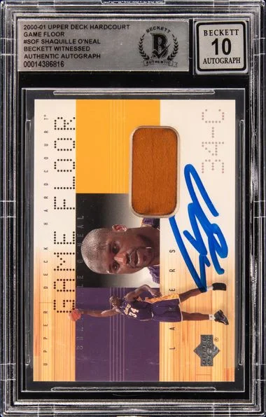 2000-01 Upper Deck Hardcourt Shaquille O'Neal Game Floor #SO-F card image