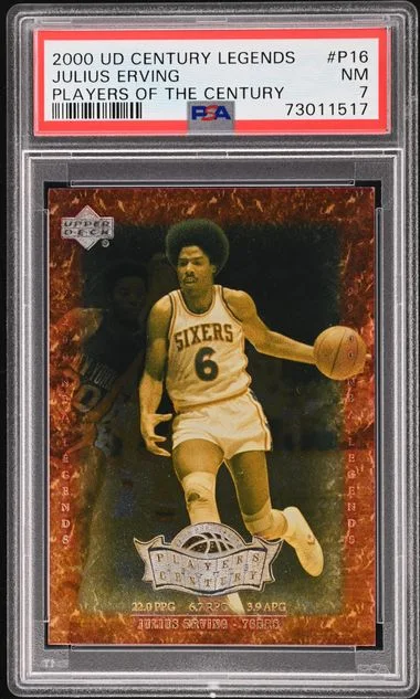 2000-01 Upper Deck Julius Erving Century Legends Players Of The Century #P16 card image