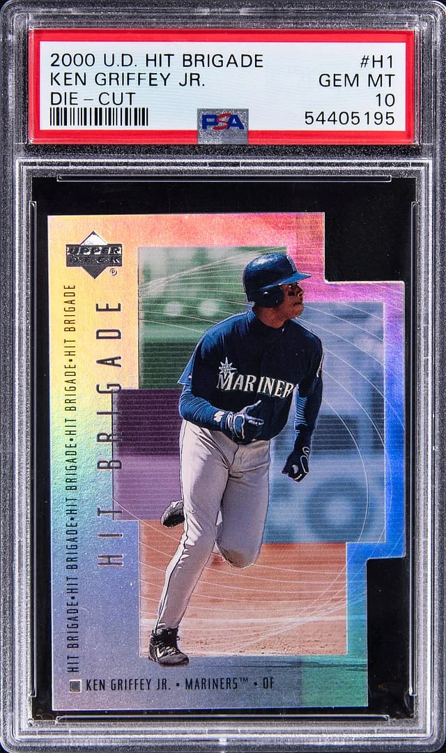 2000-01 Upper Deck Ken Griffey Jr. Hit Brigade Die-Cut #H1 card image