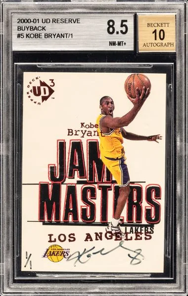 2000-01 Upper Deck Kobe Bryant Reserve Buyback #5 card image