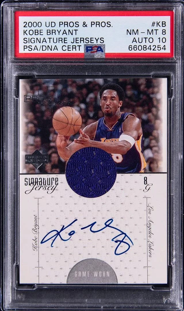 2000-01 Upper Deck Kobe Bryant Pros & Prospects Signature Jerseys #KB card image