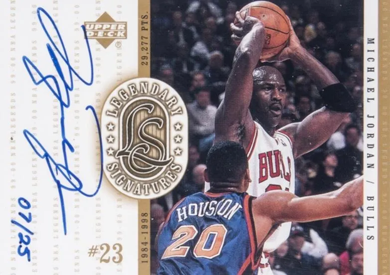 2000-01 Upper Deck Legends Michael Jordan Legendary Signatures #MJ card image