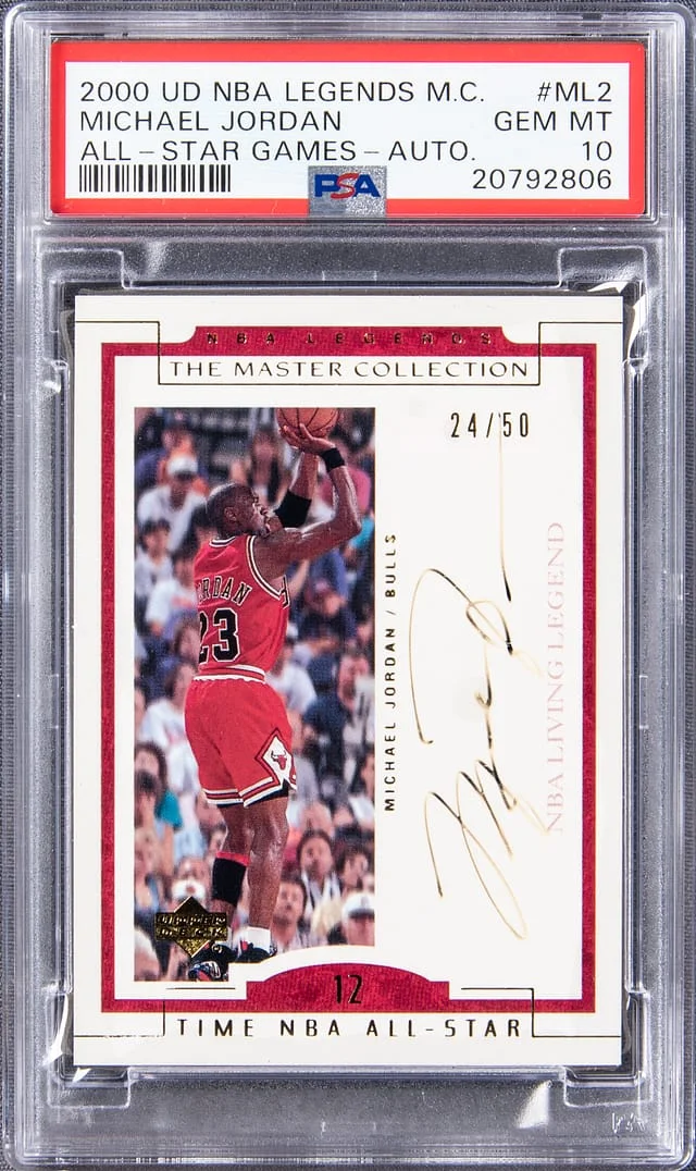 2000-01 Upper Deck Legends Michael Jordan Master Collection All-Star Games Autograph #ML2 card image