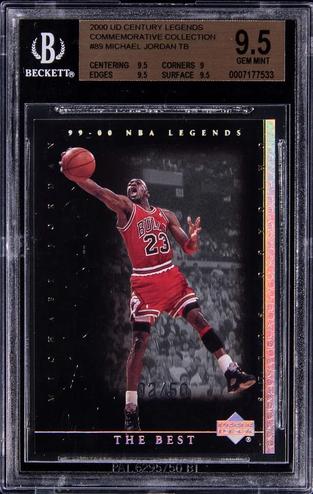 2000-01 Upper Deck Michael Jordan Century Legends Commemorative Collection #89 card image