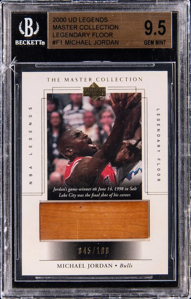 2000-01 Upper Deck Michael Jordan Master Collection Legendary Floor #F1 card image