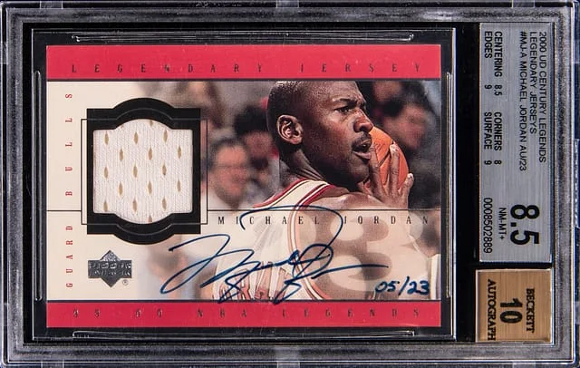 2000-01 Upper Deck Michael Jordan Century Legends Legendary Jerseys Autographs #MJ-A card image