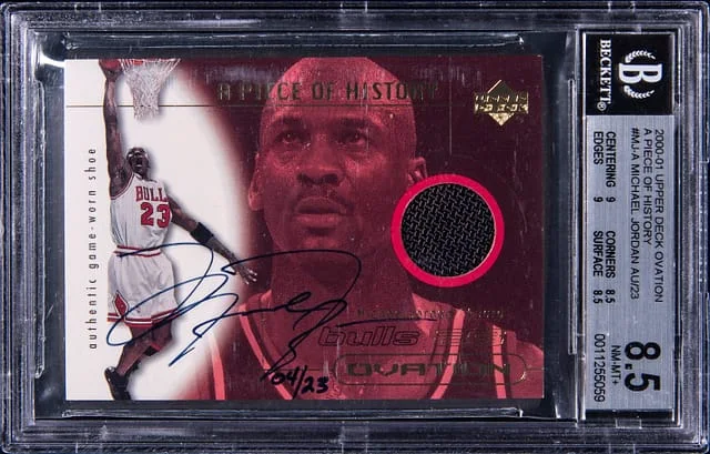 2000-01 Upper Deck Ovation Michael Jordan A Piece of History #MJ-A card image