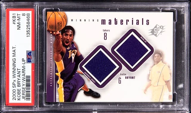 2000-01 Upper Deck SPx Kobe Bryant Winning Materials Jersey/Warm Up #KB1 card image