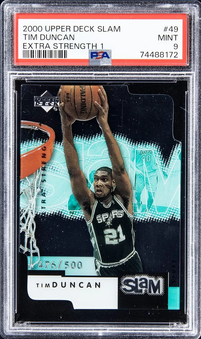 2000-01 Upper Deck Tim Duncan Slam Extra Strength 1 #49 card image