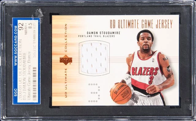 2000-01 Upper Deck Ultimate Collection Damon Stoudamire Ultimate Game Jersey Bronze #DSJ card image