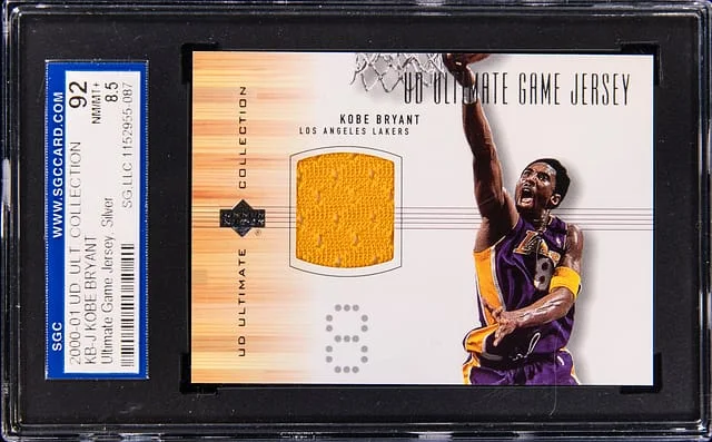 2000-01 Upper Deck Ultimate Collection Kobe Bryant Ultimate Game Jersey Gold #KB-J card image