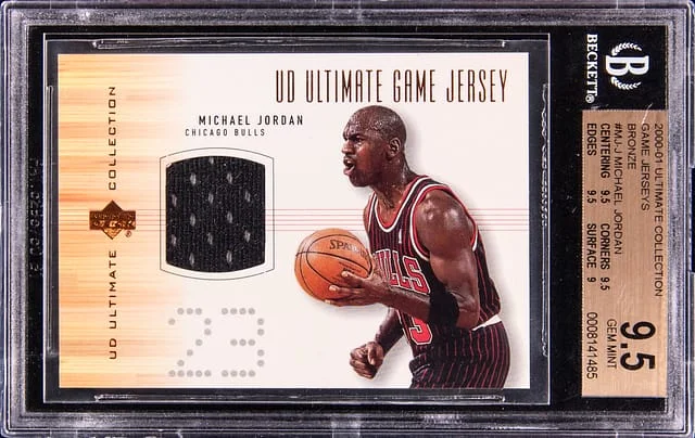 2000-01 Upper Deck Ultimate Collection Michael Jordan Game Jerseys Bronze #MJ-J card image
