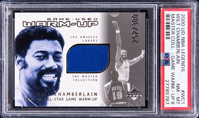 2000-01 Upper Deck Wilt Chamberlain NBA Legends Master Collection Game Warm Up #WC1 card image