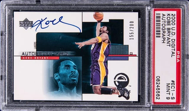 2000-01 Upper Digital Autograph Kobe Bryant #EC1-S card image