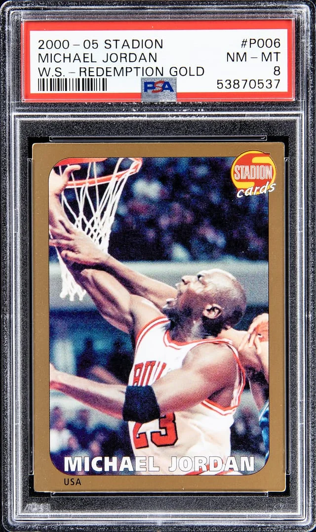 2000-05 Stadion World Stars Redemption Gold Michael Jordan #P006 card image