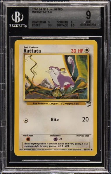 2000 Base 2 Unlimited Rattata C #89 card image