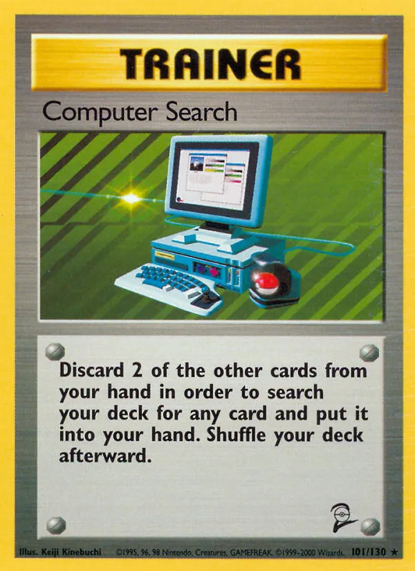 2000 Base Set 2 Computer Search Rare #101/130 Rare card image