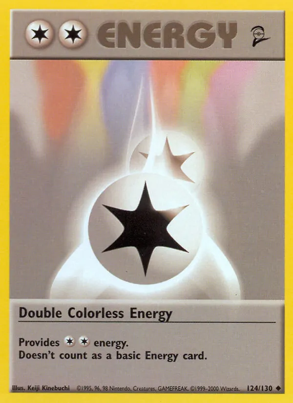 2000 Base Set 2 Double Colorless Energy Uncommon #124/130 Uncommon card image