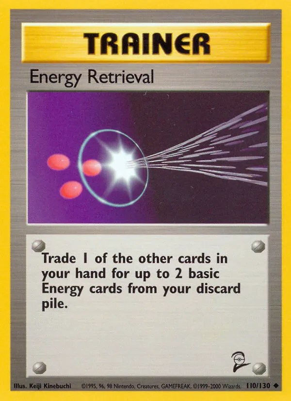 2000 Base Set 2 Energy Retrieval Uncommon #110/130 Uncommon card image