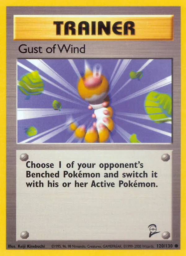 2000 Base Set 2 Gust of Wind Common #120/130 Common card image