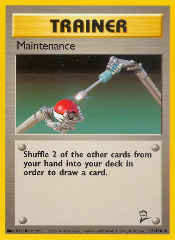 2000 Base Set 2 Maintenance Uncommon #112/130 Uncommon card image