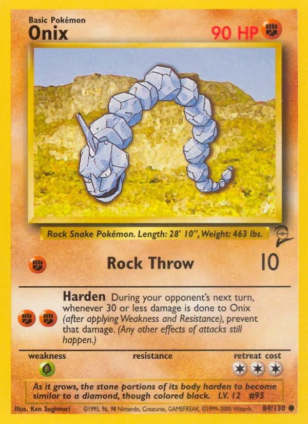 2000 Base Set 2 Onix Common #084/130 Common card image