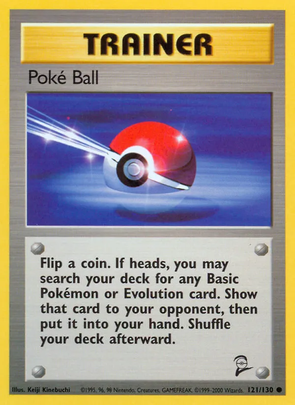 2000 Base Set 2 Poké Ball Common #121/130 Common card image