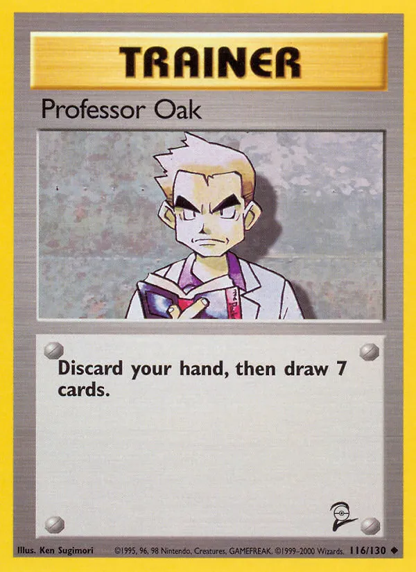 2000 Base Set 2 Professor Oak Uncommon #116/130 Uncommon card image