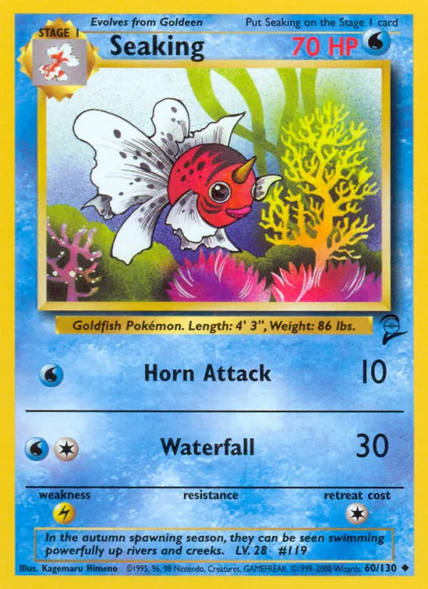 2000 Base Set 2 Seaking Uncommon #060/130 Uncommon card image