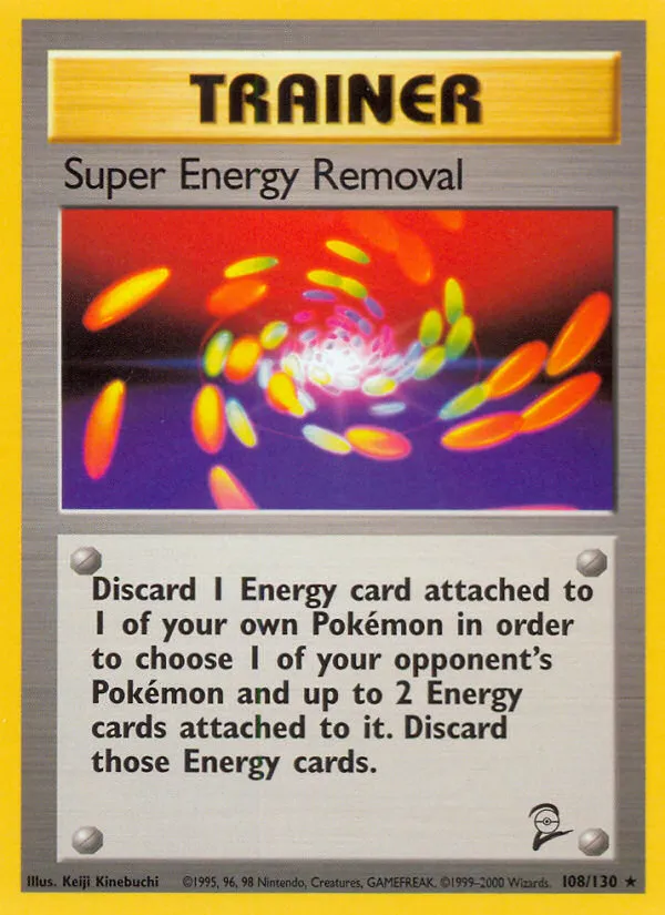 2000 Base Set 2 Super Energy Removal #108/130 Rare card image