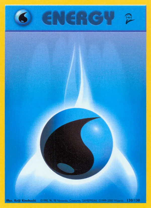 2000 Base Set 2 Water Energy Common #130/130 Common card image
