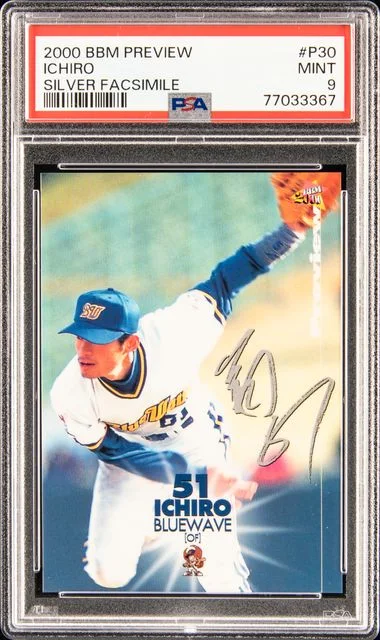 2000 BBM Preview Silver Facsimile Ichiro #P30 card image