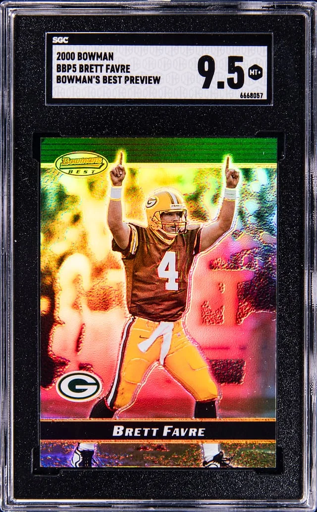2000 Bowman Brett Favre Bowman's Best Preview #BBP5 card image