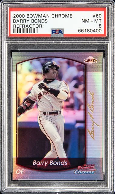 2000 Bowman Chrome Barry Bonds Refractor #60 card image