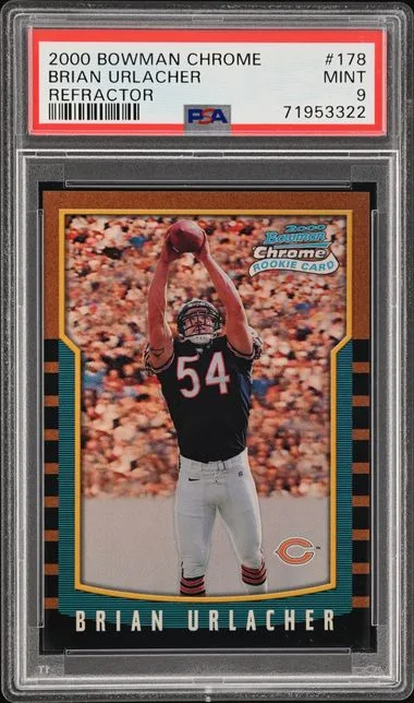 2000 Bowman Chrome Brian Urlacher Refractor #178 card image