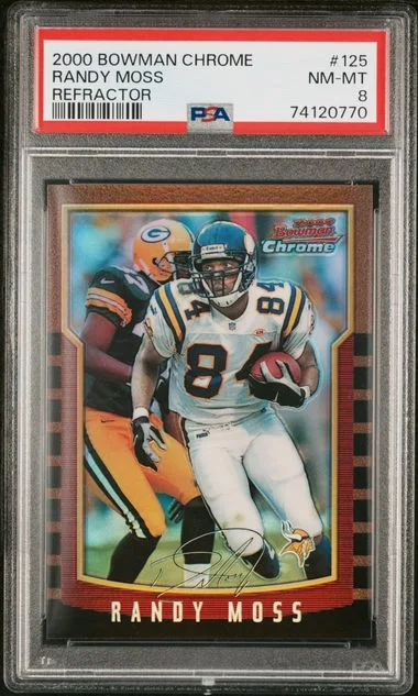 2000 Bowman Chrome Randy Moss Refractor #125 card image