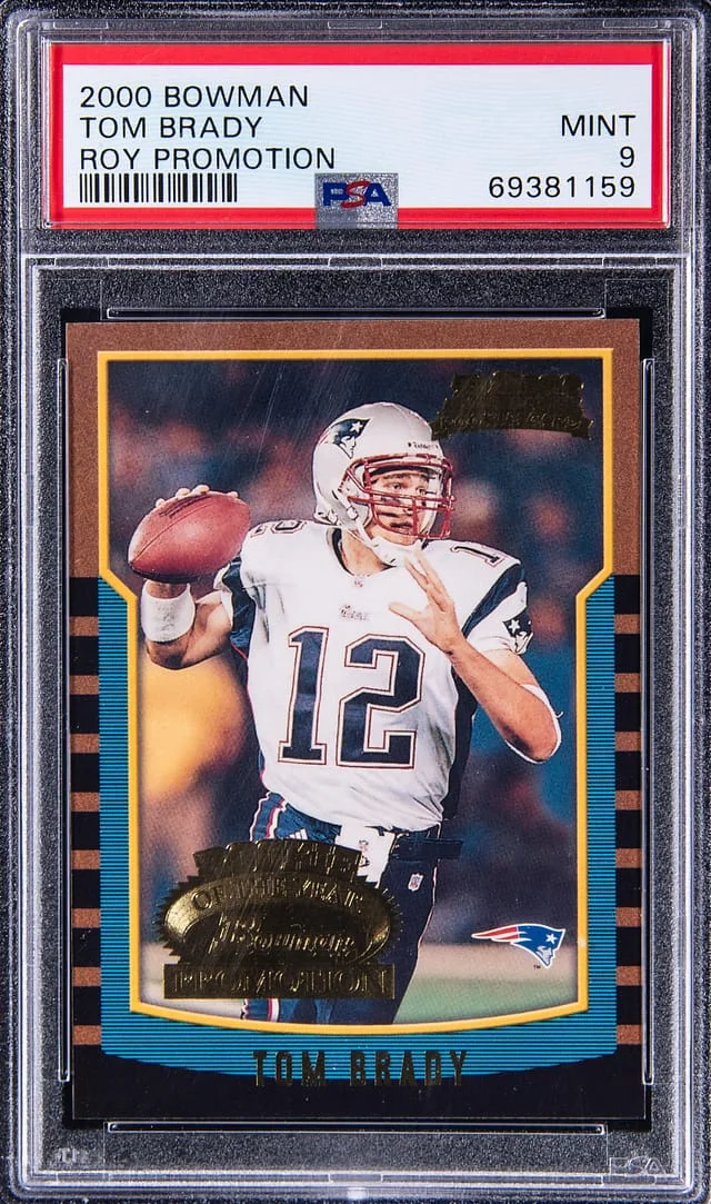 2000 Bowman Of The Year Promotion Tom Brady #no-number card image