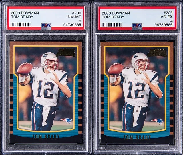 2000 Bowman Tom Brady Cards #236 card image