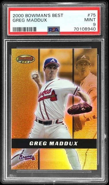 2000 Bowman's Best Greg Maddux #75 card image