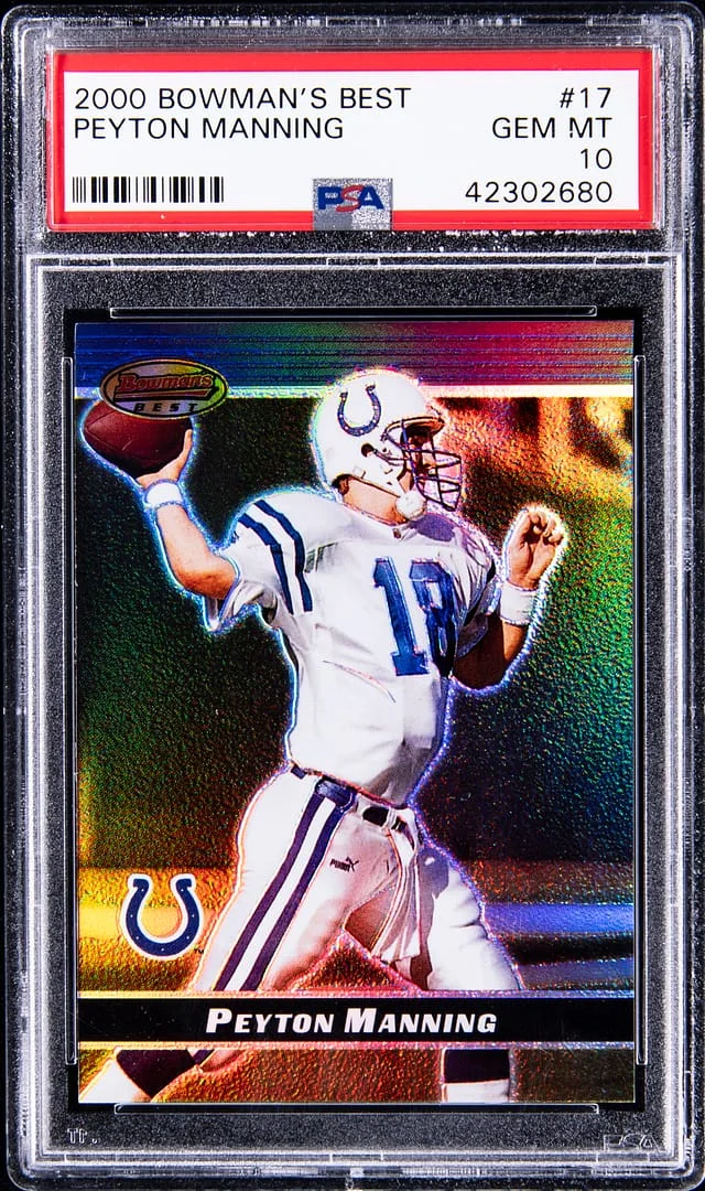 2000 Bowman's Best Peyton Manning #17 card image
