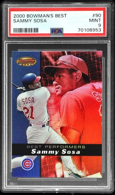 2000 Bowman's Best Sammy Sosa #90 card image