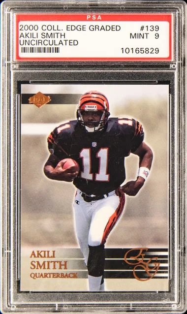 2000 Collector's Edge Graded Uncirculated Akili Smith #139 card image