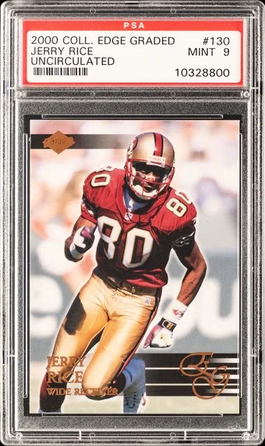 2000 Collector's Edge Graded Uncirculated Jerry Rice #130 card image