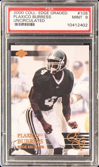 2000 Collector's Edge Graded Uncirculated Plaxico Burress #108 card image