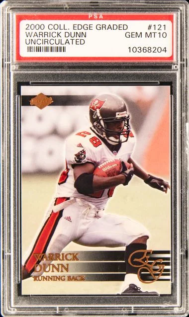 2000 Collector's Edge Graded Uncirculated Warrick Dunn #121 card image