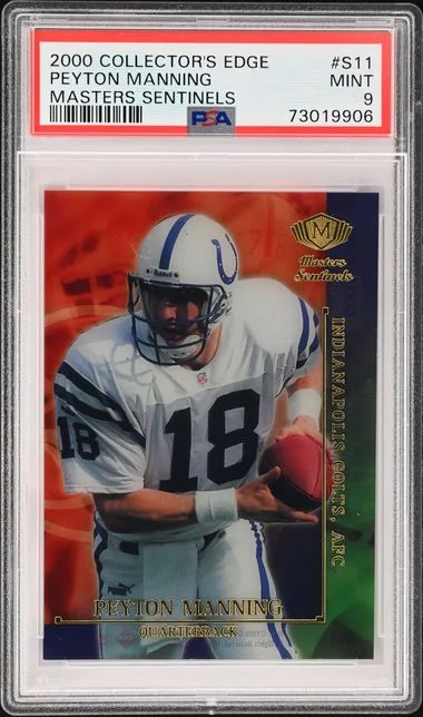 2000 Collector's Edge Masters Sentinels Peyton Manning #S11 card image