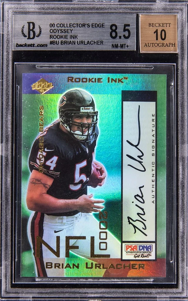 2000 Collector's Edge Odyssey Ink Brian Urlacher #BU card image