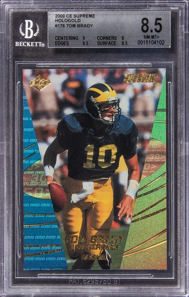 2000 Collector's Edge Supreme Hologold Tom Brady #176 card image